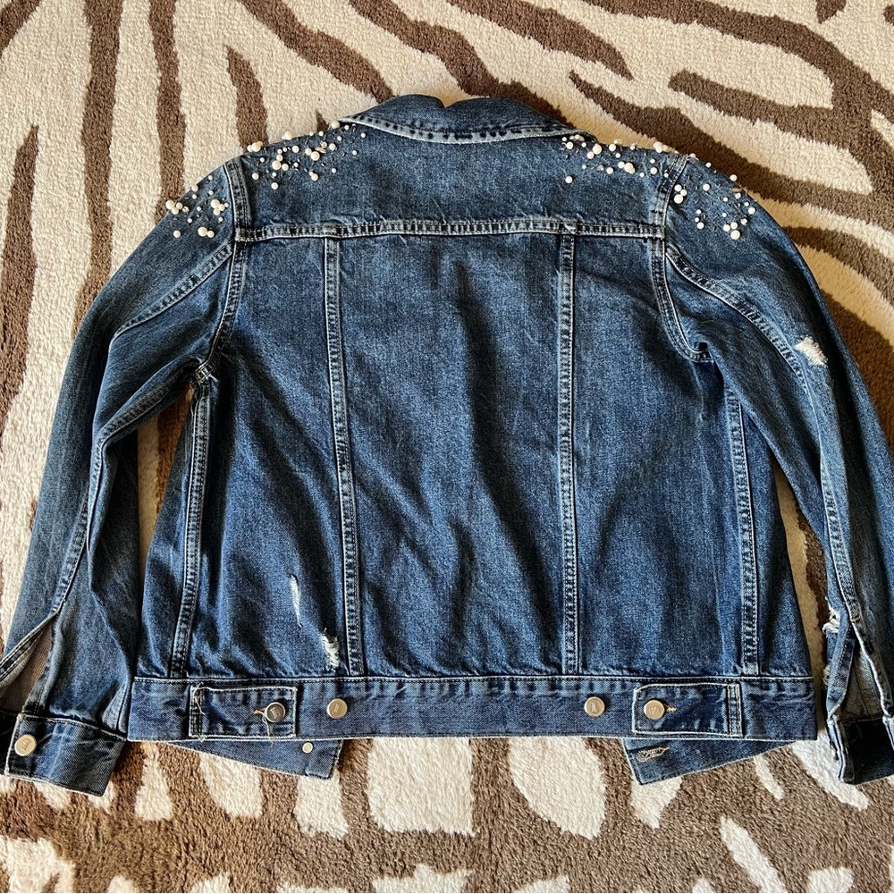 Anthropologie Pilcro Embellished Jean Jacket S - Picture 4 of 9